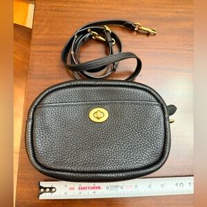 Coach Black Pebble Leather Bag camera bag